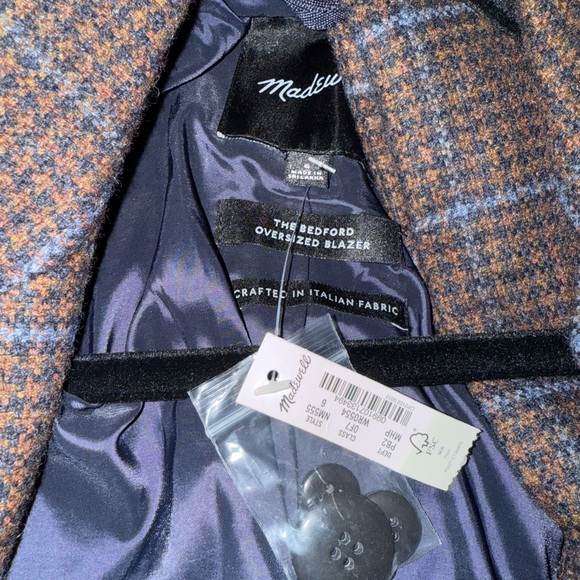 Madewell Bedford Oversized Blazer 6 NWT - Picture 2 of 3